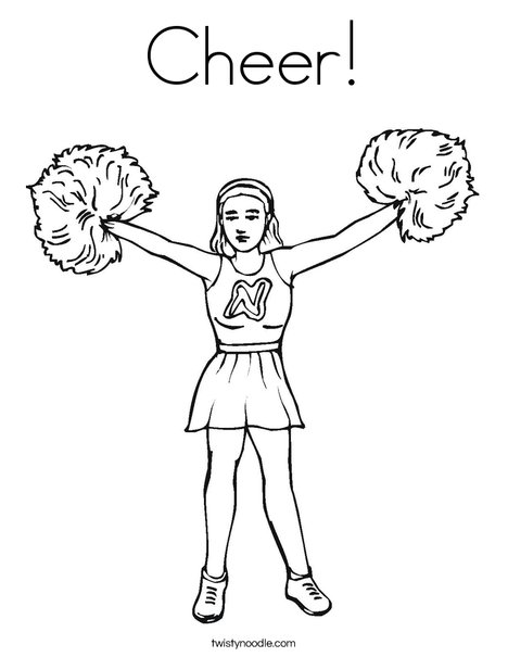 Cheer coloring page