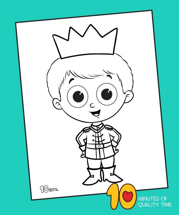 Prince coloring page â minutes of quality time