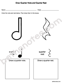 Rhythm drawing coloring notes