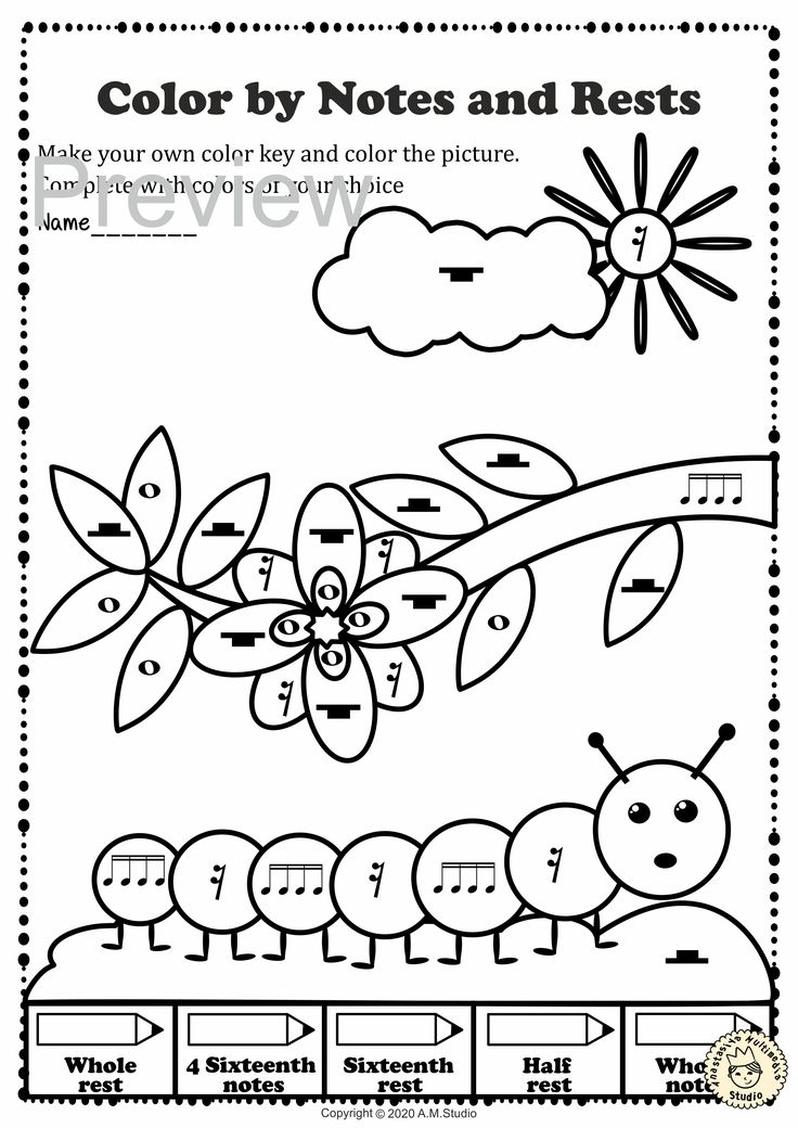 Spring music coloring sheets color by note bundle music coloring sheets music coloring spring music