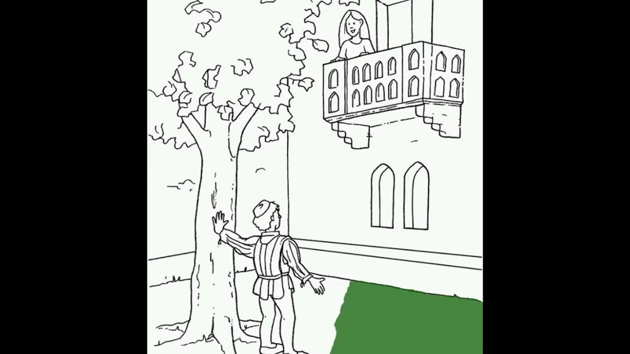 Romeo and juliet coloring pages