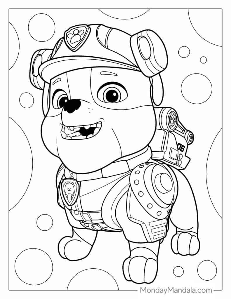 Paw patrol coloring pages free pdf printables