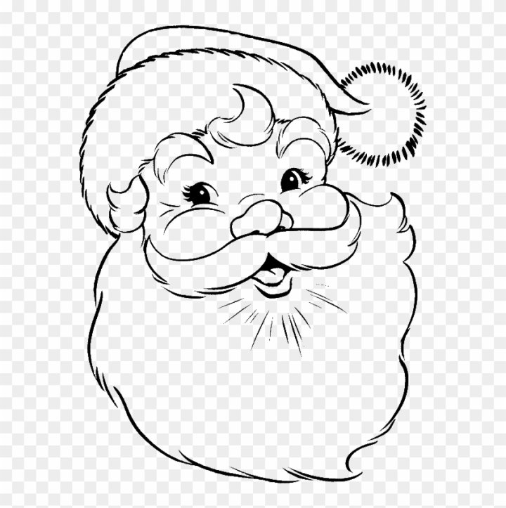 Free santa claus face coloring pages face of santa claus