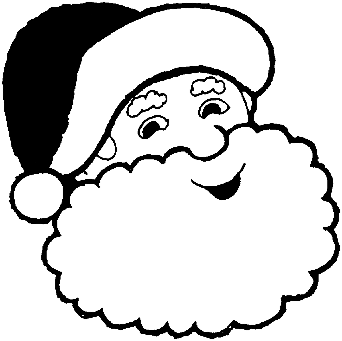 Online santa printables and coloring pages