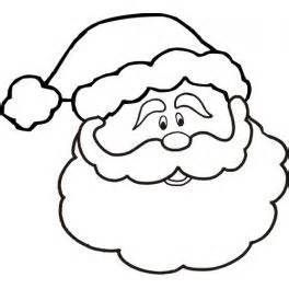 Free printable santa face template