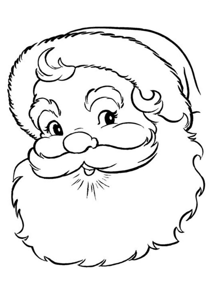 Free printable santa coloring pages for kids