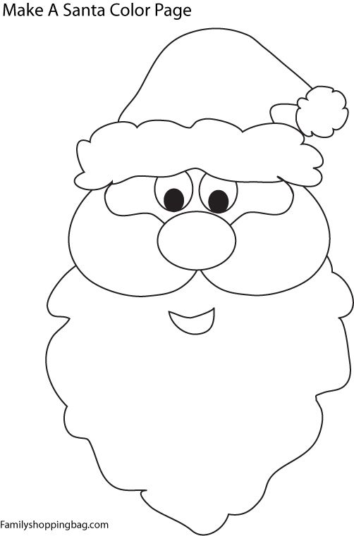 Santa face santa coloring pages santa face christmas coloring pages