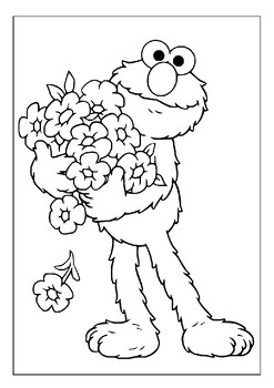 Artistic adventure printable coloring sesame streets iconic characters