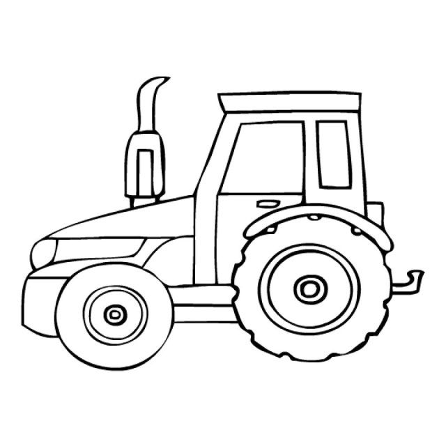 Excellent picture of tractor coloring pages