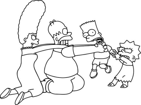 Simpsons coloring pages printable for free download