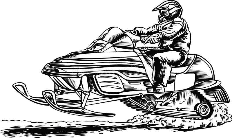 Snowmobile snow ride stock illustrations â snowmobile snow ride stock illustrations vectors clipart