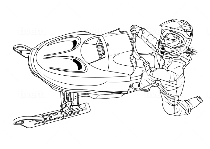 Draw line drawing style any vehicle for coloring pages book by ahsanulkirom