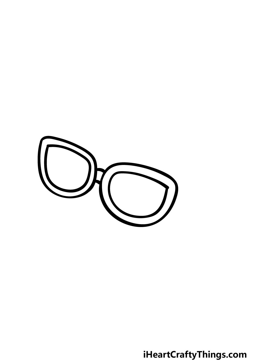 Cartoon sunglasses drawing