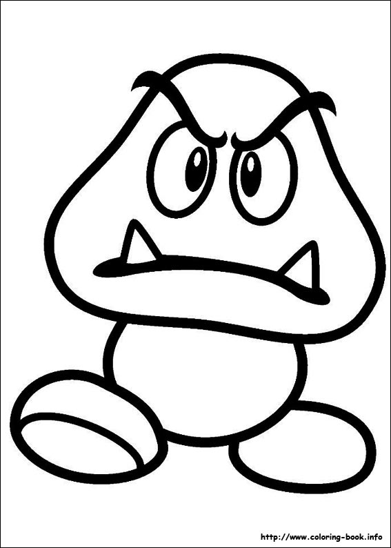 Super mario bros coloring picture