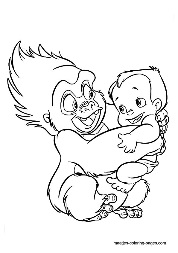 Tarzan coloring page disney coloring pages love coloring pages animal coloring pages