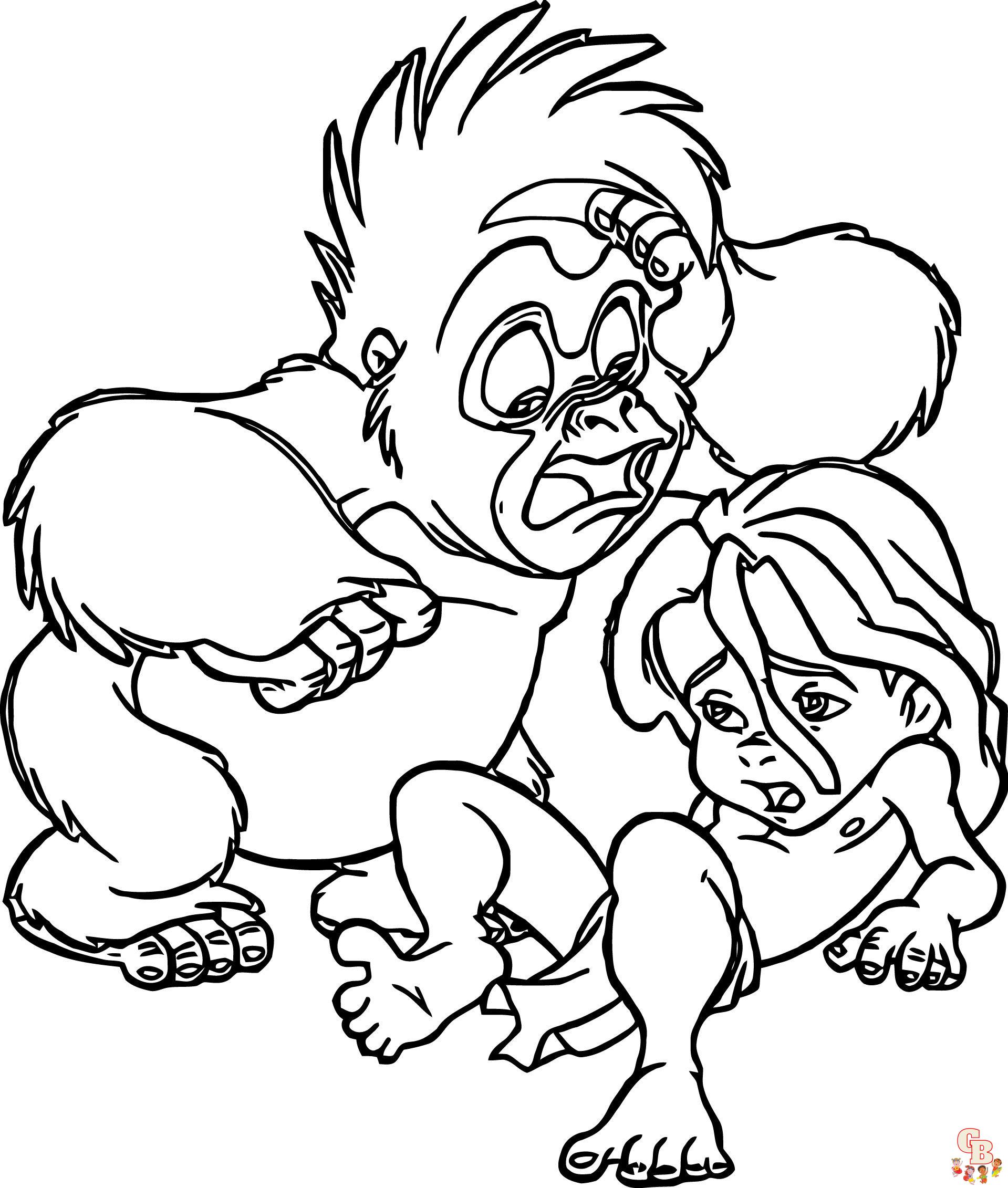 Tarzan coloring pages