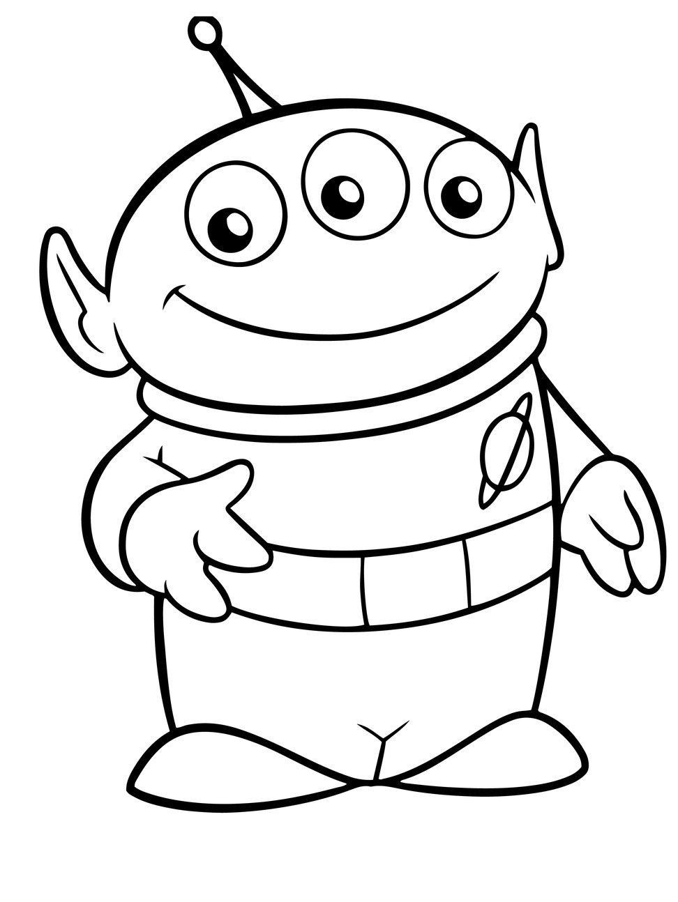 Toy story aliens coloring pages