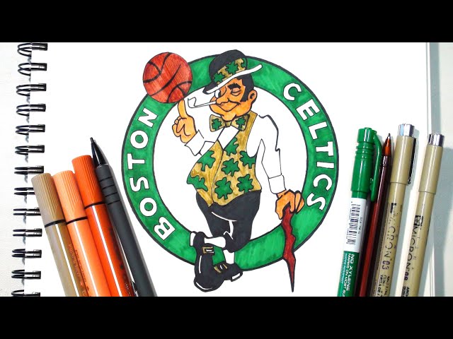 How to draw boston celtics logo