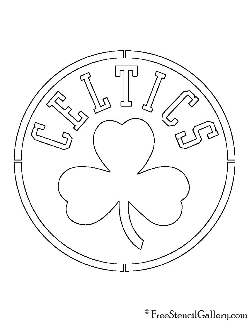 Nba boston celtics logo stencil free stencil gallery boston celtics logo boston celtics celtic