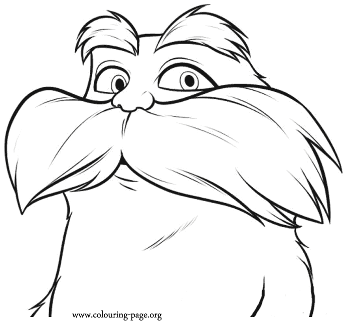 Lorax coloring pages printable for free download