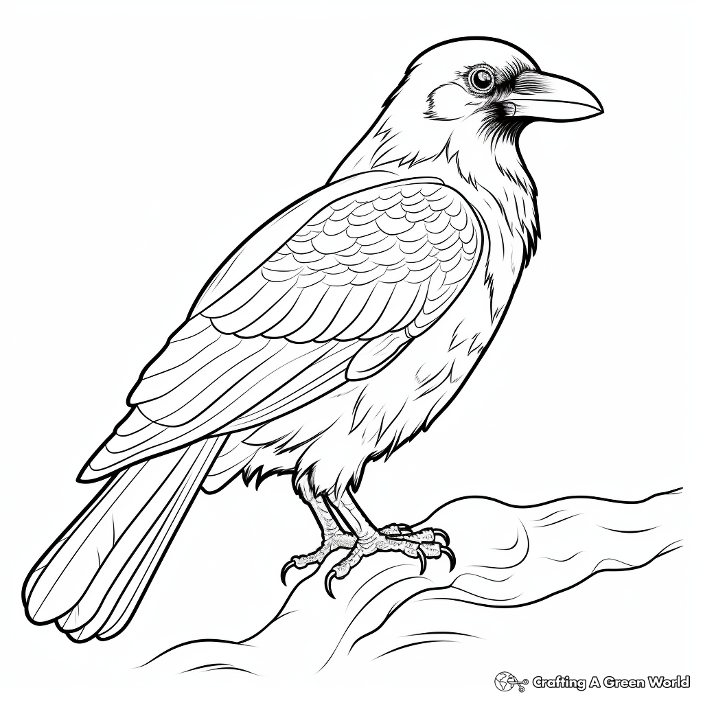 Ravens coloring pages