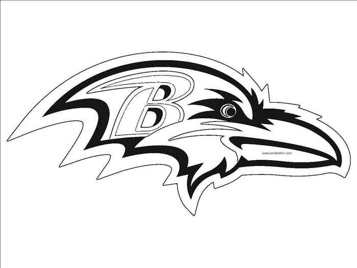 Nfl logo coloring pages printable pdf