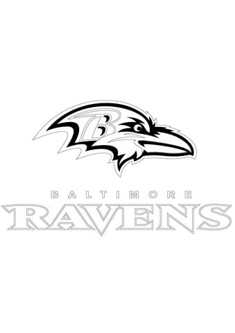 Baltimore ravens coloring page free printable coloring pages