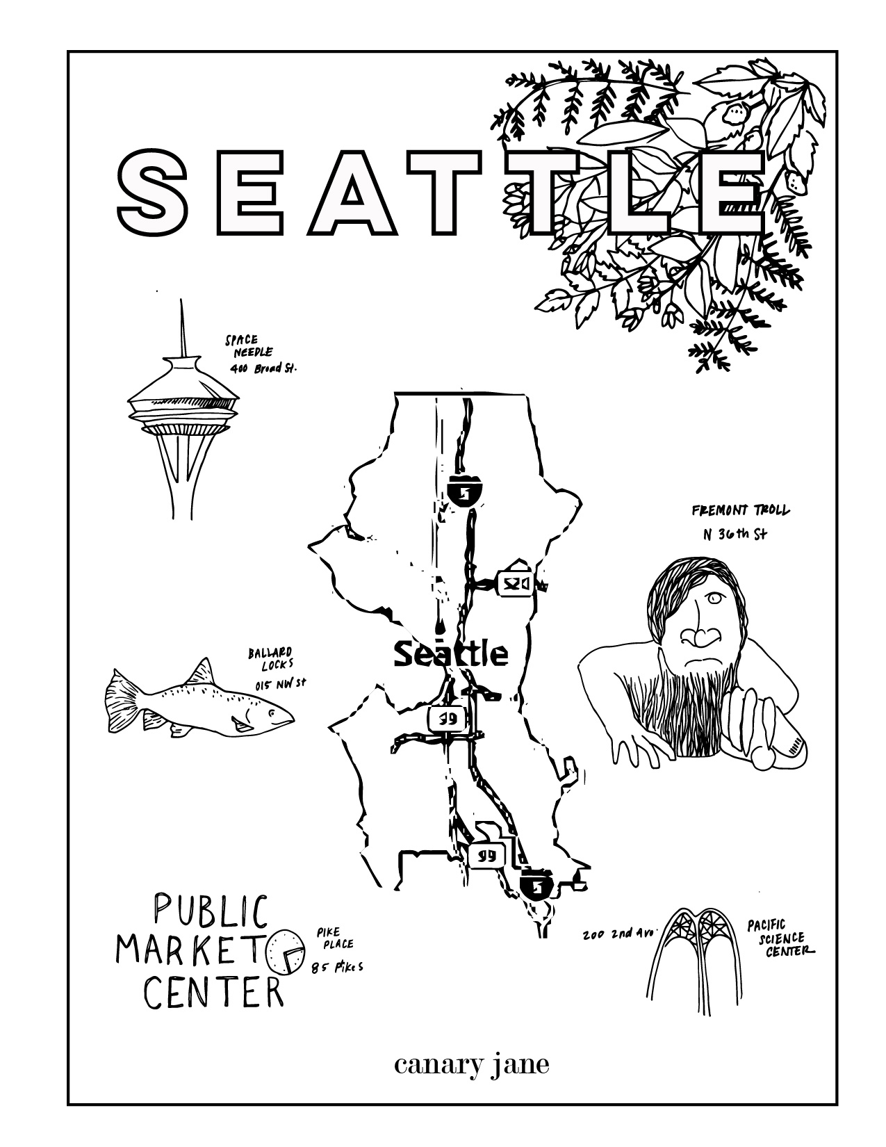 Travel coloring pages for kids