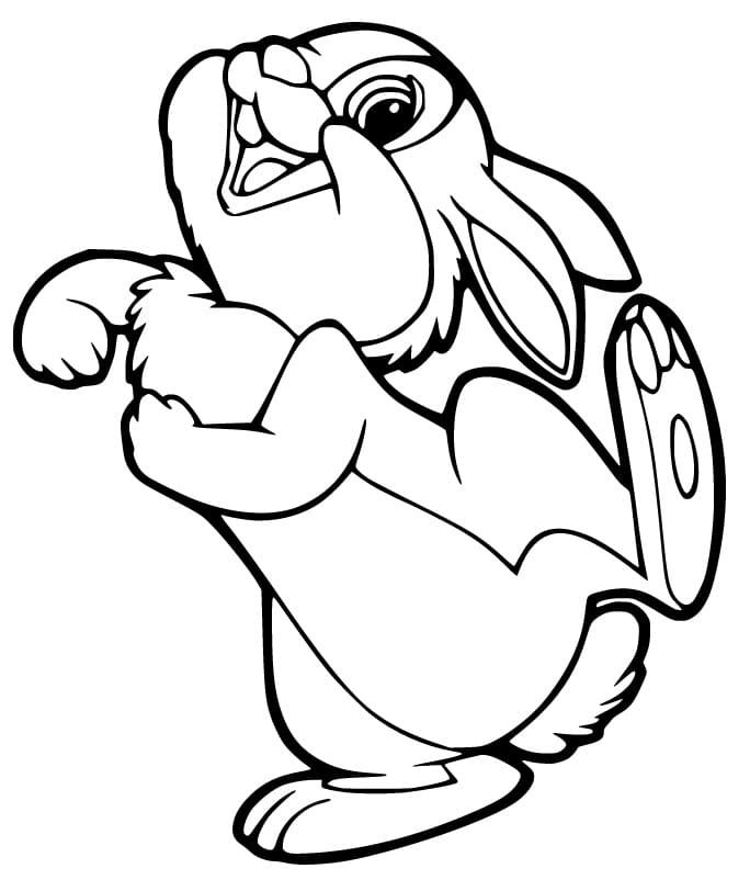 Funny thumper coloring page coloring pages easy disney drawings sketch book