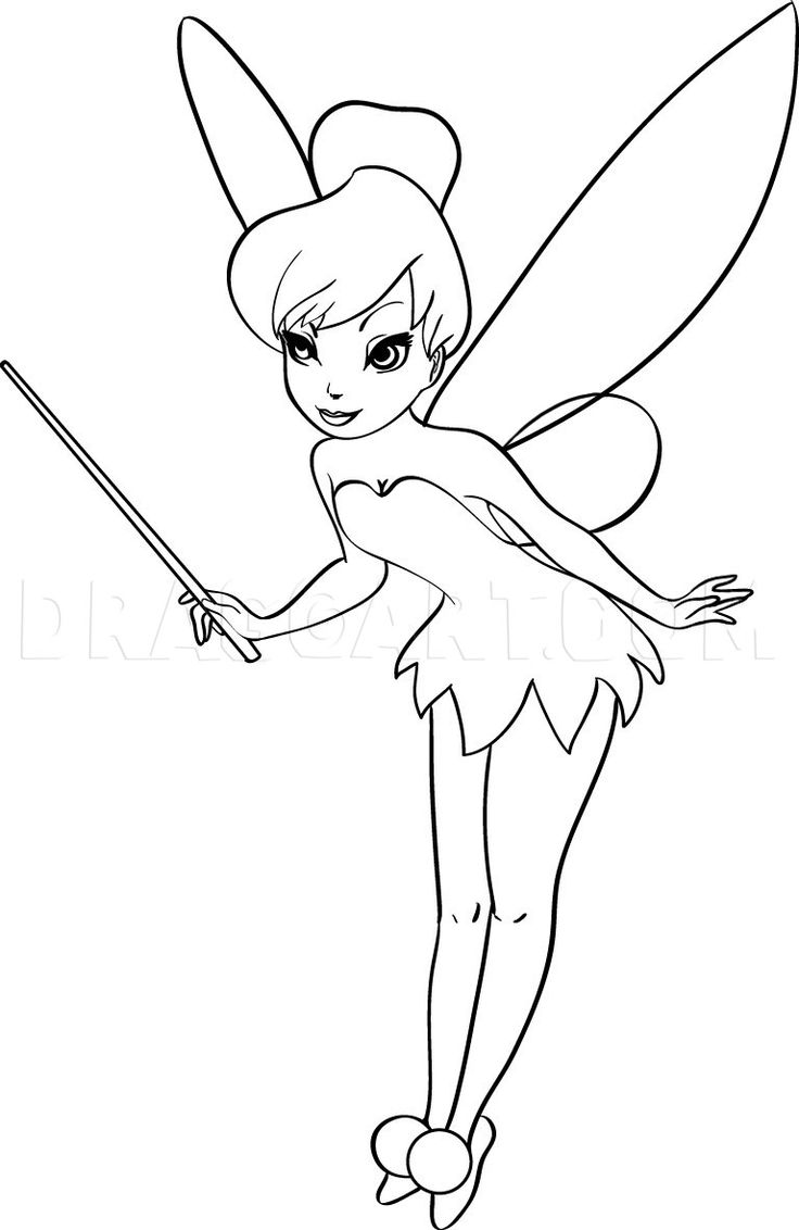 How to draw tinkerbell step by step drawing guide by dawn tinkerbell coloring pages fairy drawings cartoon drawings disney