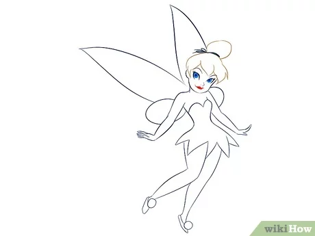 How to draw tinkerbell with pictures