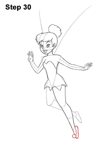 How to draw tinker bell full body