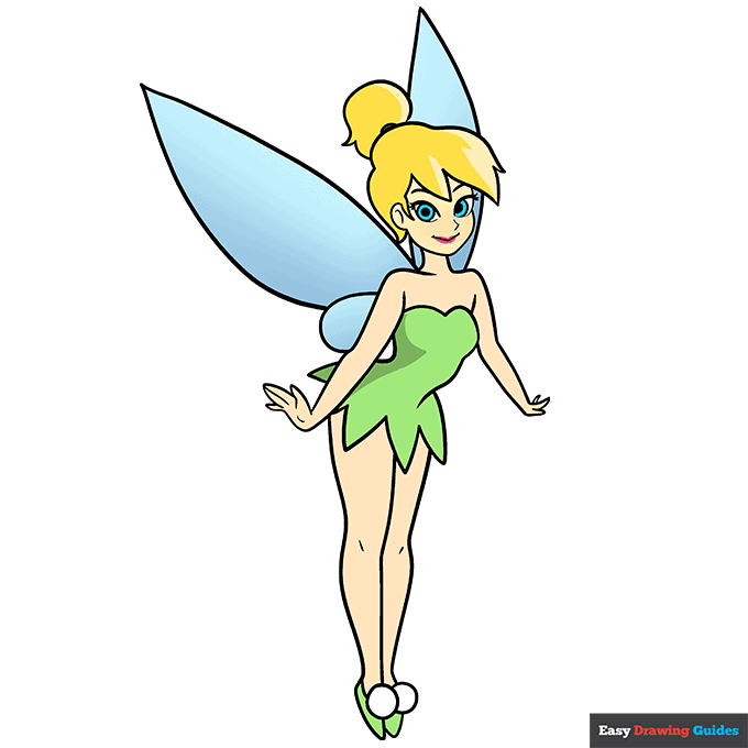 How to draw tinkerbell