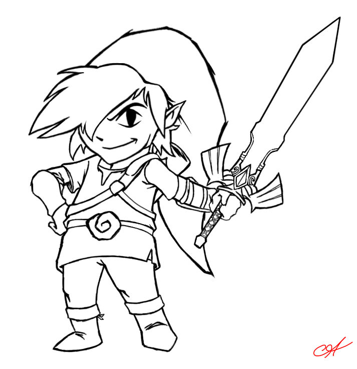 Twilght toon link by seraphimon on