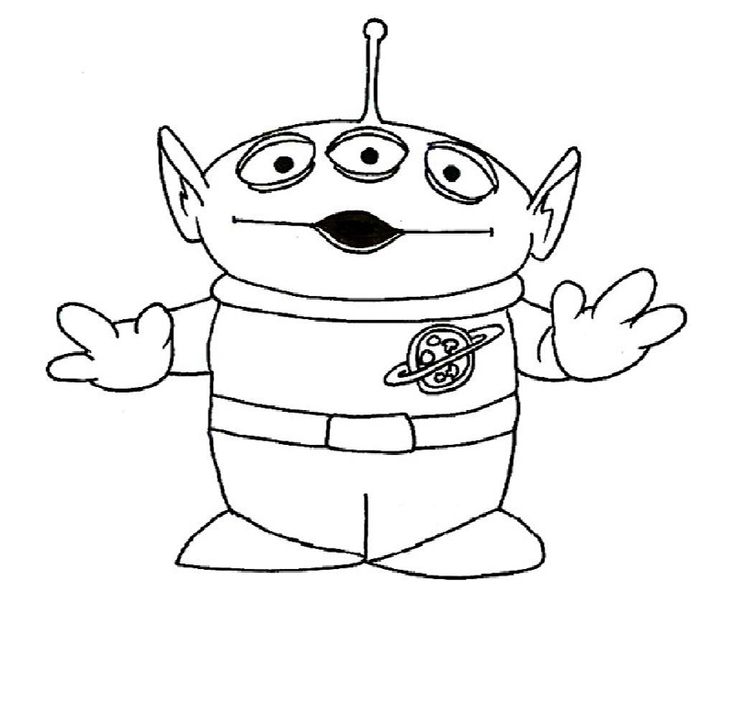 Toy story aliens coloring pages