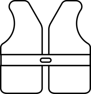 Life vest outline clip art at