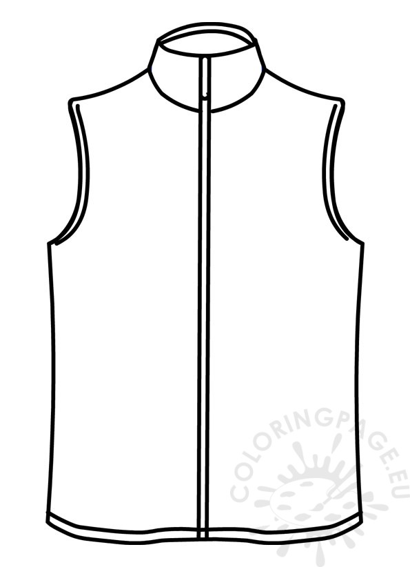 Vest coloring page