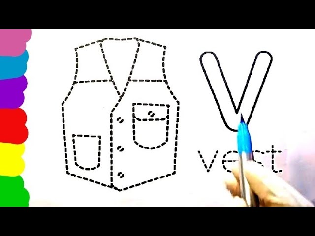 Vest painting painting vest for kids v painting step by step