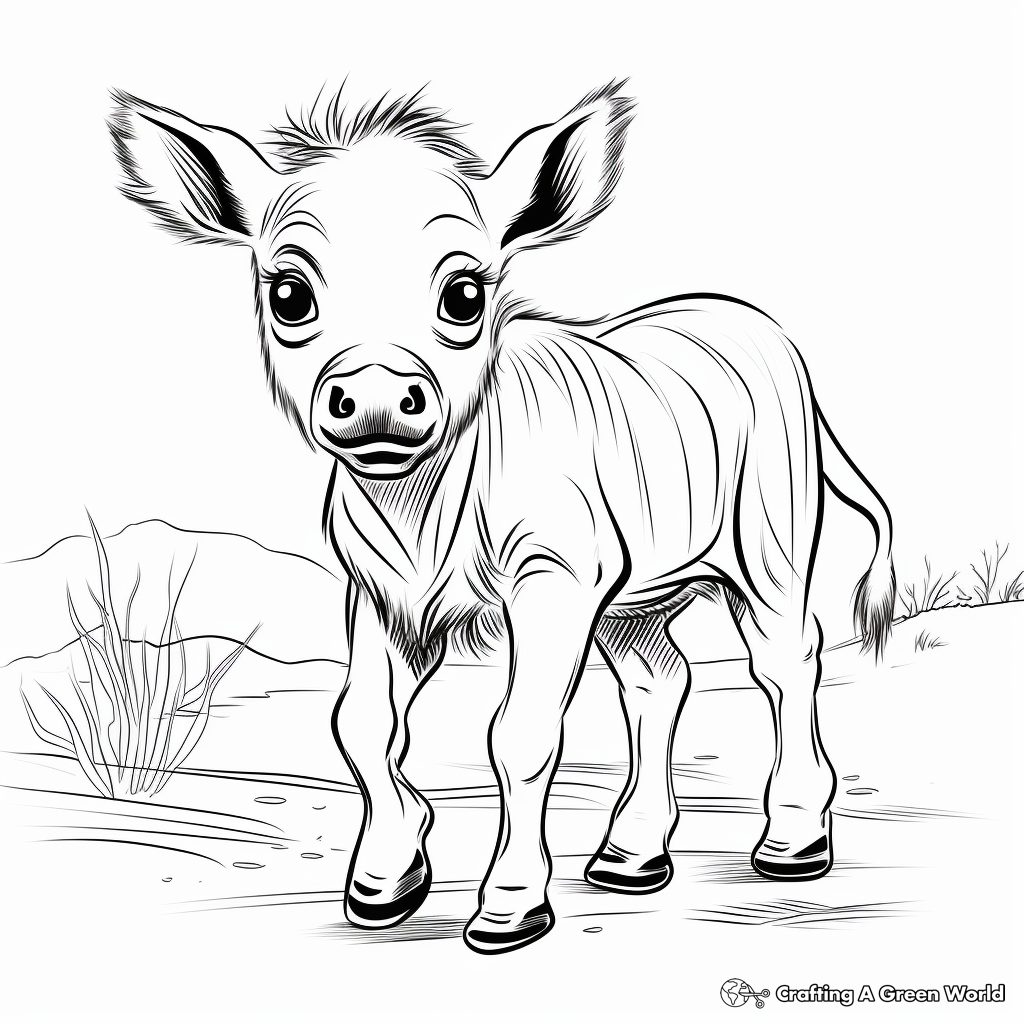 Warthog coloring pages