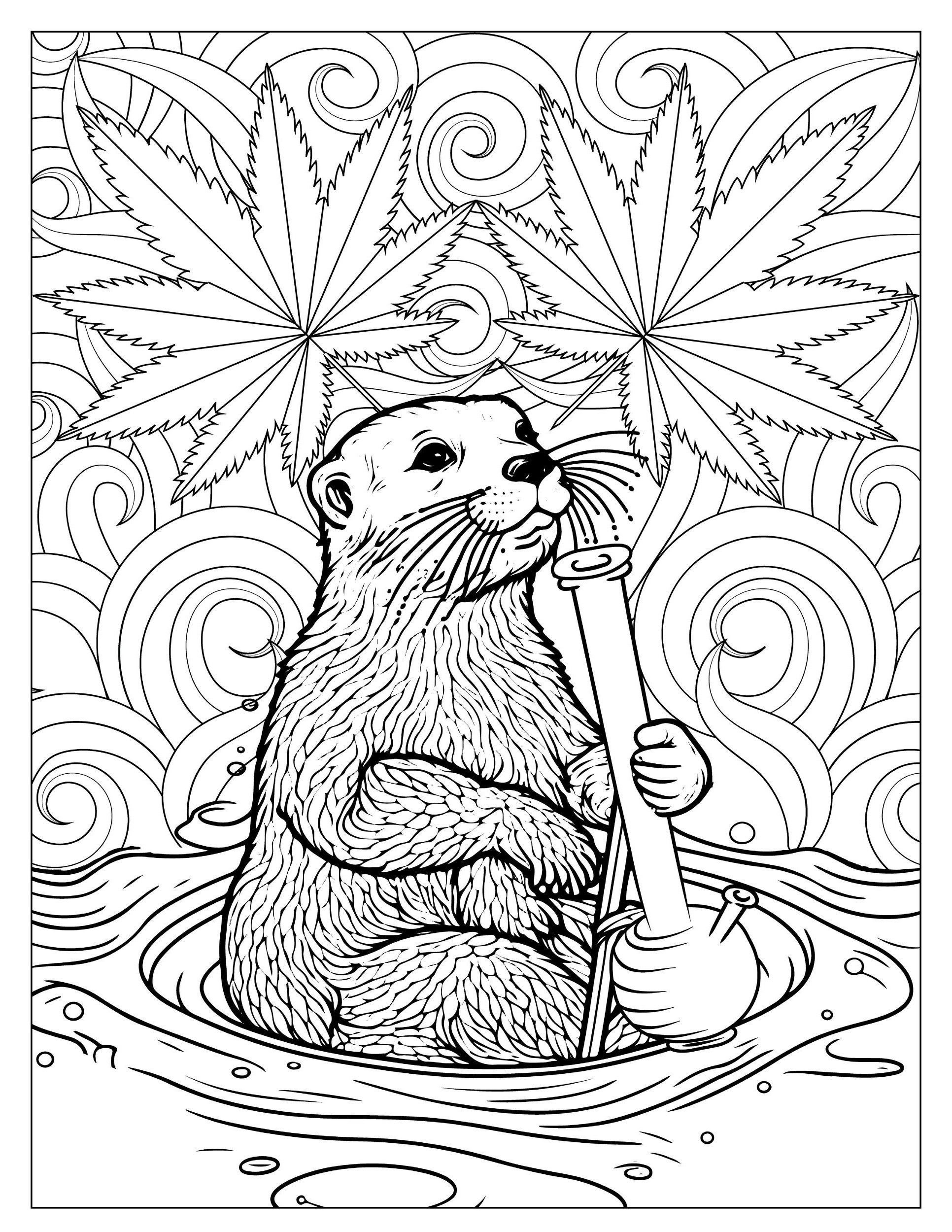 Coloring pages â free weed books