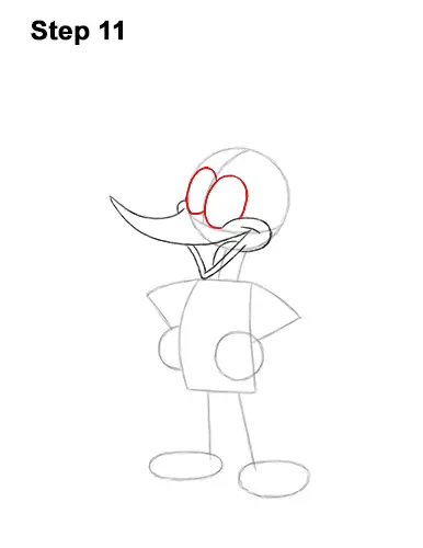 How to draw woody woodpecker video step