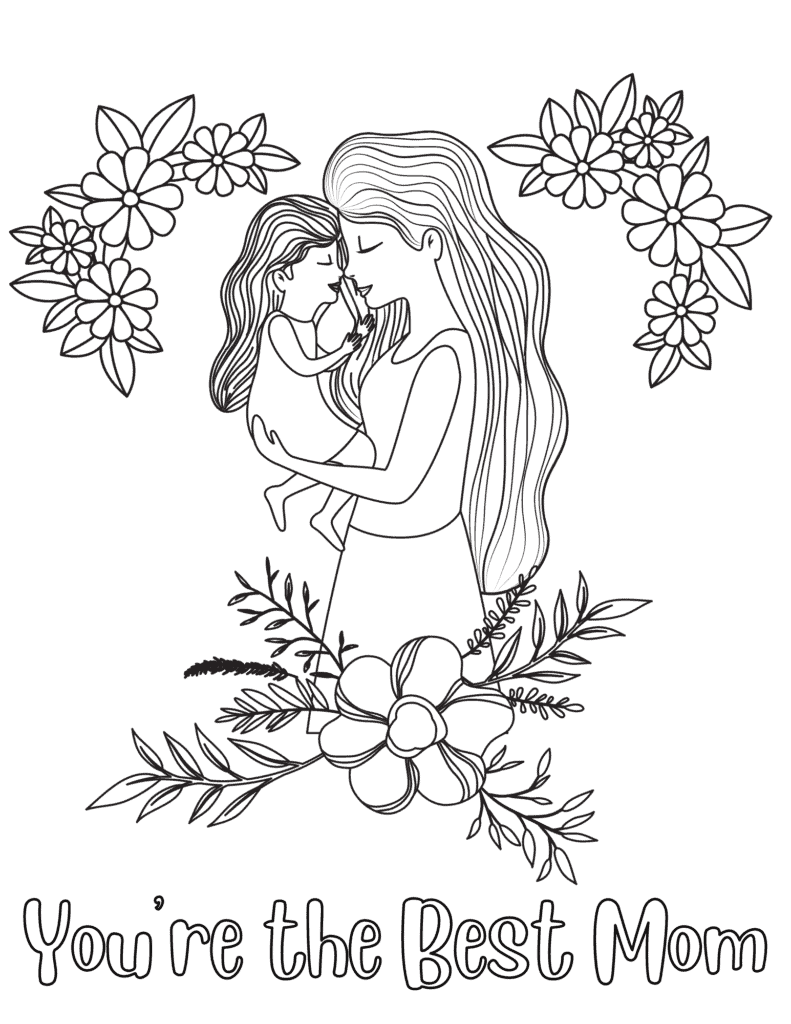 Free printable mothers day coloring pages for kids