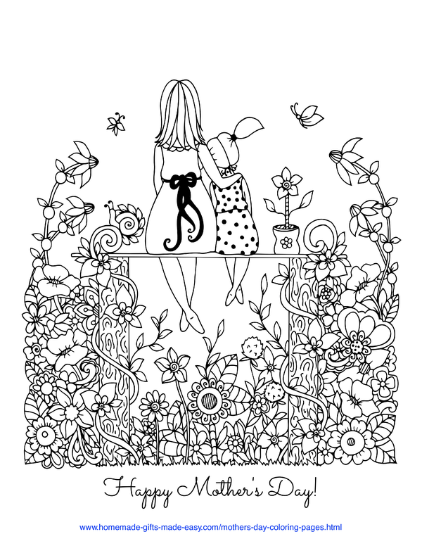 Free printable mothers day coloring pages for kids mothers day coloring pages doodle drawings coloring books