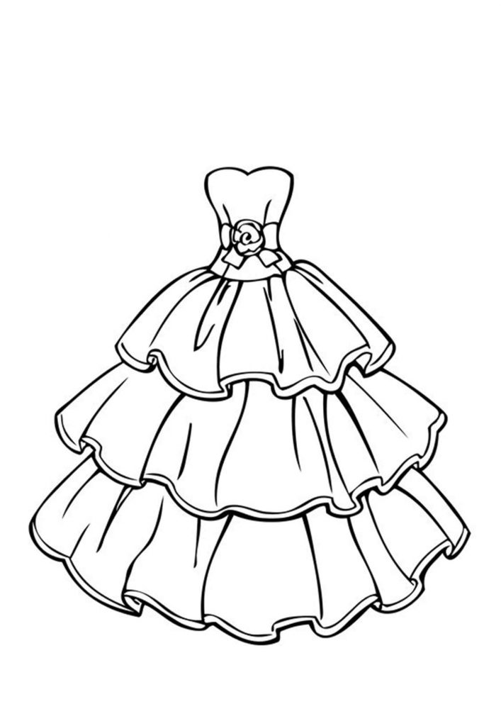 Free easy to print wedding coloring pages