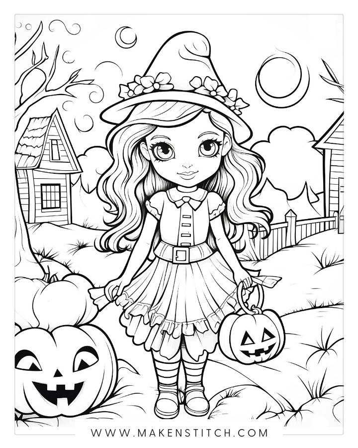 Free halloween coloring pages