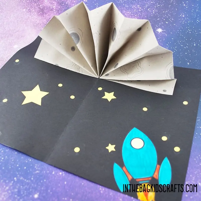 Moon craft diy card with free printable â in the bag kids crafts