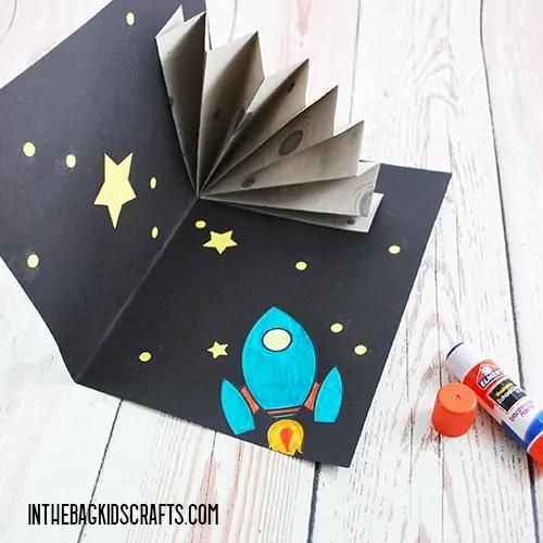 Moon craft diy card with free printable â in the bag kids crafts