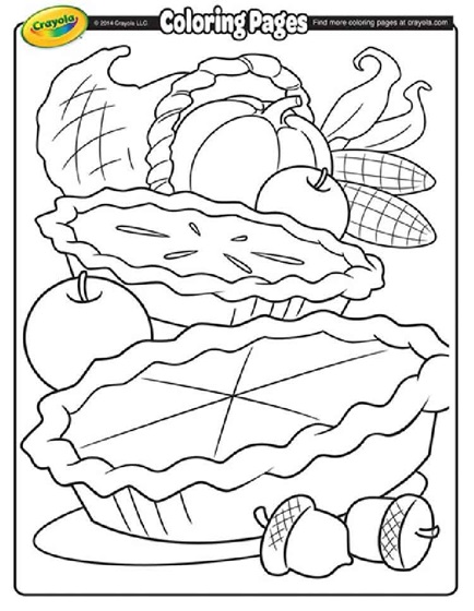 Cornucopia coloring page