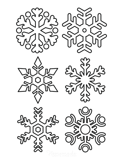 Best snowflake coloring pages free snowflake templates