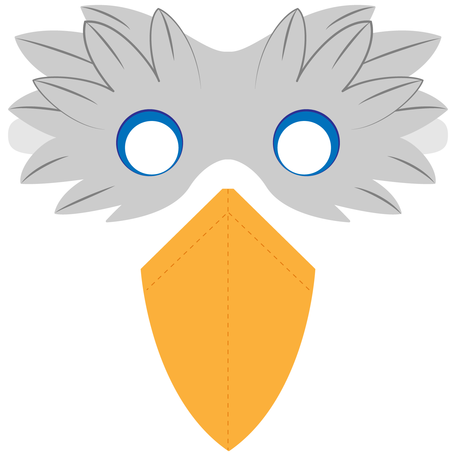 Bird beak mask template free printable papercraft templates